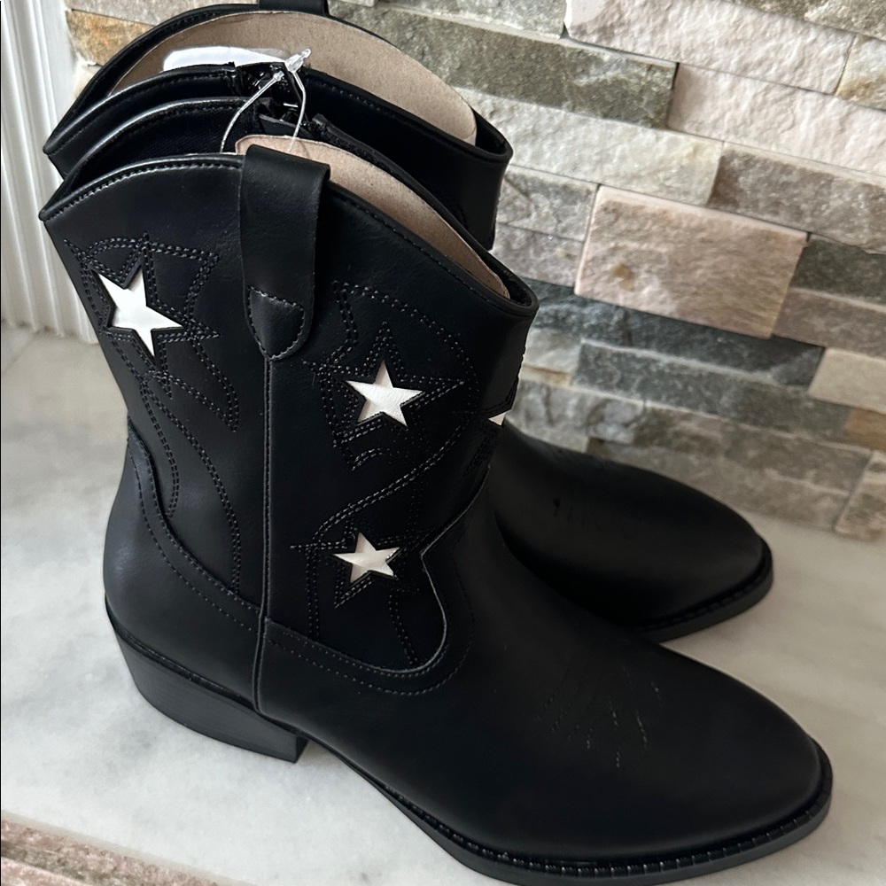 Wonder Nation Big Girls Star Western Cowgirl Boots Size 6 - Picture 9 of 12